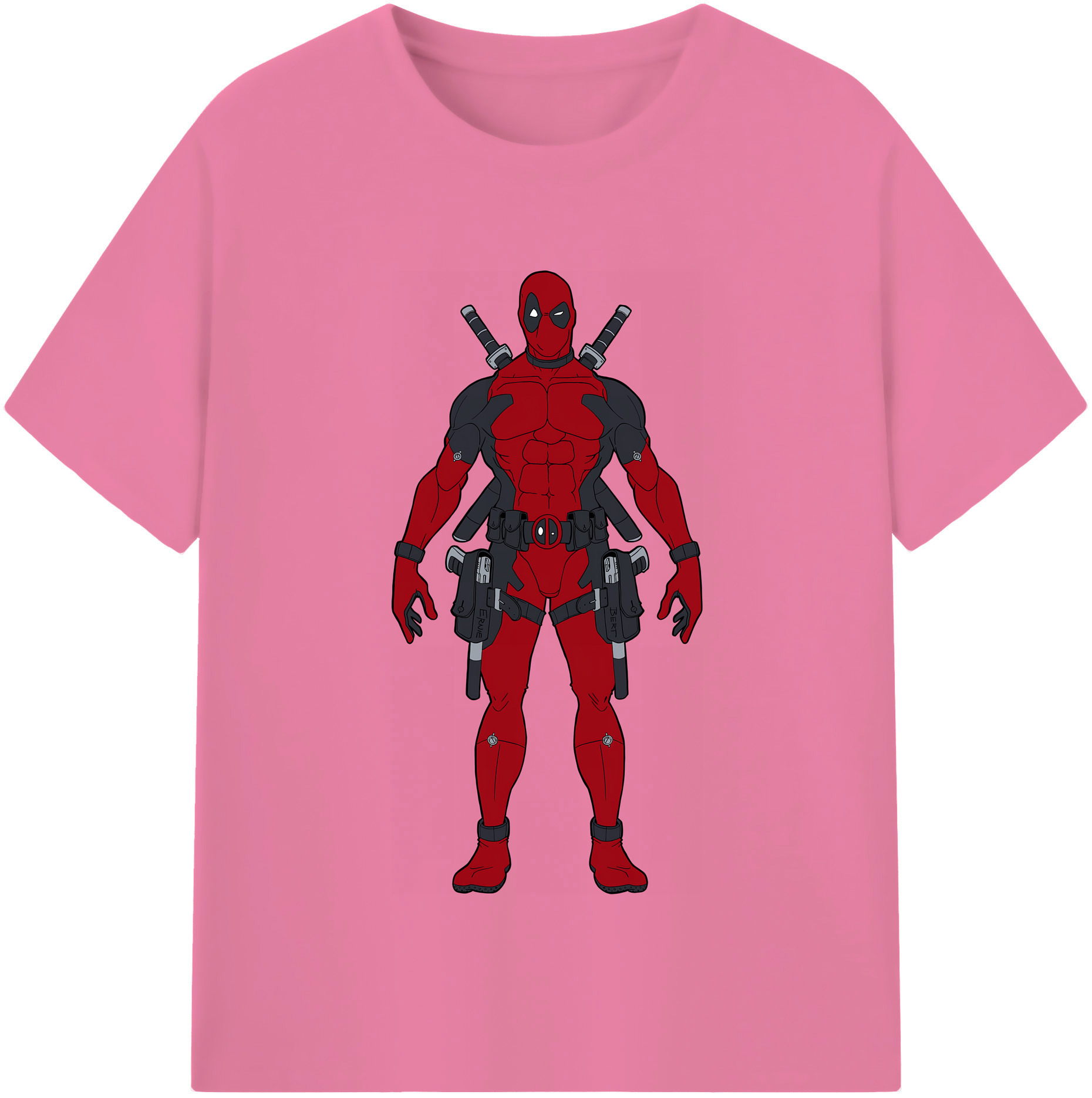 （画像用） Deadpool デッドプール 綿100％半袖Tシャツ（フロントプリント）
